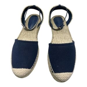 Schutz Womens Greeca Espadrille Flats US 11 Embroidered Ankle Strap New